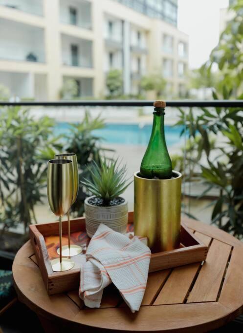 Enjoy Luxury Studio W/Pool @Embassy Gardens 阿克拉 外观 照片